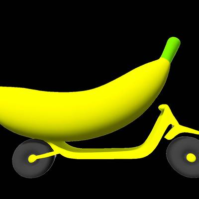 Banana Scooter By Lemon Magee's cover