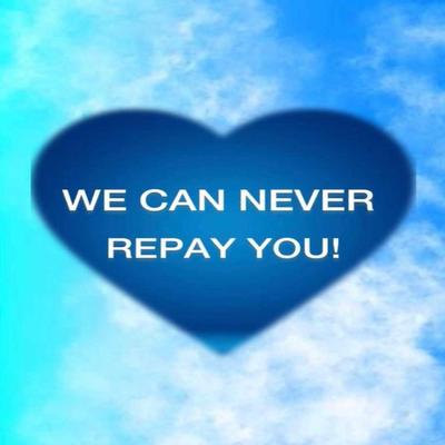 WE CAN NEVER REPAY YOU's cover