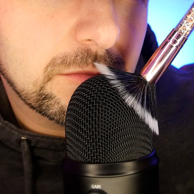 ASMR Intense Slow Microphone Brushing Stipple Brush's cover