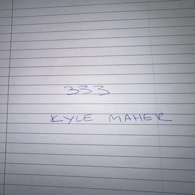 Kyle Maher's cover