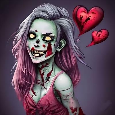 In love with a zombie By Danny Monarco's cover