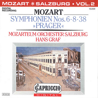 Symphony No. 8 in D Major, K. 48: III. Menuetto By Wolfgang Amadeus Mozart, Mozarteum-Orchester Salzburg, Hans Graf's cover