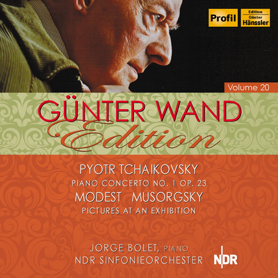 Tchaikovsky: Piano Concerto No. 1 - Mussorgsky: Pictures at an Exhibition (Wand Edition, Vol. 20)'s cover